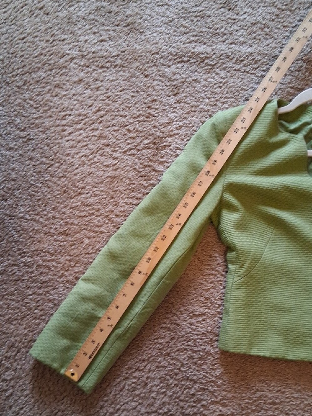 Vintage Armani Collezioni Olive Green Textured Jacket & Dress Set - Picture 14 of 14